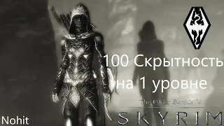 Skyrim - Быстрая прокачка скрытности до 100 на 1 уровне.