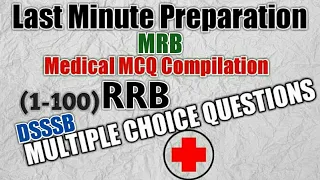 MCQs || Staff nurse exam || Model question paper || part-1(1-100) / RRB / MRB