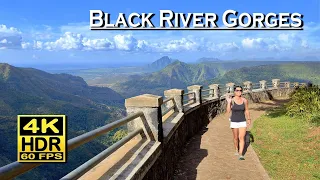 Black River Gorges National Park , Gorges Viewpoint in 4K 60fps HDR 💖 Mauritius 👀 walking tour