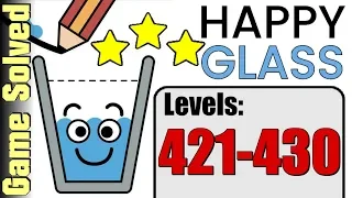 Happy Glass | All Levels 421-430 (Solution 3 Stars ★★★)