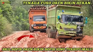 Akibat Adu Skil Di Tanjakan Tanah Lunak Sopir Hino Lohan Tersipu Malu Melihat Keganasan Truk Fuso