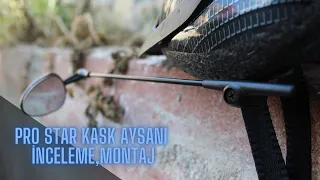 kask aynası inceleme,montaj  (kör nokta sorunu ortadan kalkıyor)