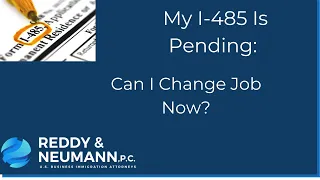 Changing Jobs While AOS (I-485) is Pending