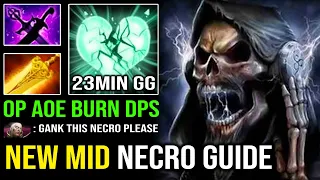 How to Carry Mid Necrophos 2022 Against Invoker | EZ 23Min GG Radiance Burn DPS Instant 1 Shot DotA