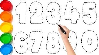 1234567890 // How to Draw Numbers for Children // 123 for Kids // KS ART