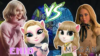My Talking Angela 2 😍 / Wednesday ❤️ Enid Sinclair And M3gan Doll Makeover VS Angela 🔥/ New Gameplay
