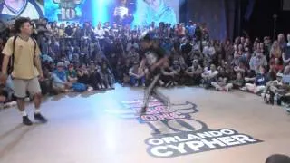 RedBull BC One Orlando Cypher 2013 - Top 16 Vicious Victor vs Zeku (14 yrs)