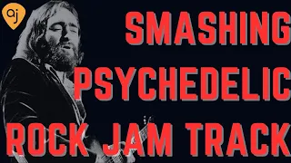 Smashing Psychedelic Rock Jam | Guitar Backing Track (E Minor / 77 BPM)