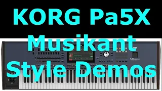 KORG Pa5X Musikant Style-Demo