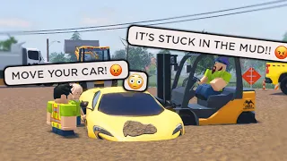 My Car Got STUCK.. They Were So MAD COPS CALLED! (Roblox)