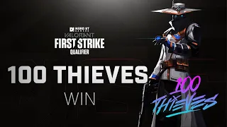 100 Thieves vs Hot Thots Full Game 2 FINAL Highlight | Valorant First Strike Open Qualifiers - Day 1