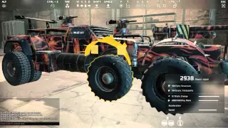 building my war rig (crossout gameplay)