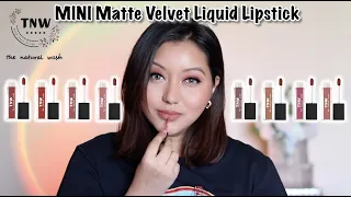 TNW - The Natural Wash Matte Velvet Longstay Liquid Lipstick (Mini) Review & Lip Swatches