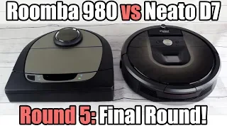 Roomba 980 vs Neato D7 - ROUND 5 - Final Round