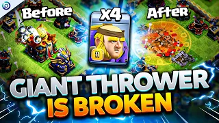 BLUEPRINT vs CARBONFIN with MASS GIANT THROWER + HAALAND | Creative TH16 Attack Clash of Clans