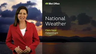 28/02/23 – Showers across central and southwest – Evening Weather Forecast UK – Met Office Weather