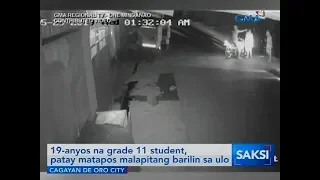 Saksi: Grade 11 student, patay matapos malapitang barilin sa ulo