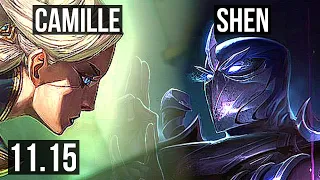 CAMILLE vs SHEN (TOP) (DEFEAT) | Rank 4 Camille, 6/0/3, Dominating | EUW Challenger | v11.15