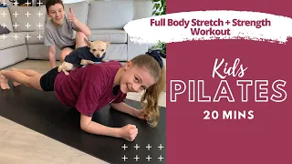 20 min Pilates for Kids | Full Body Movement | Stretching | Pilates workout for Children