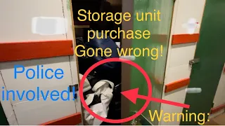 Storage auction gone wrong! Police involved. Accidentally got more than I bargained for here!