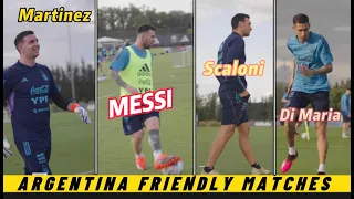 Messi, Di Maria and Argentina players reunited for friendly matches after World Cup victory