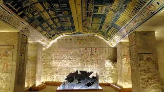 The tomb of Ramses V and VI in the Valley of the Kings Egypt.