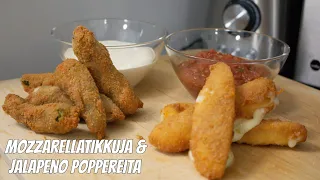 Kokkaillaan Mozzarellatikkuja & Jalapeno Poppereita!