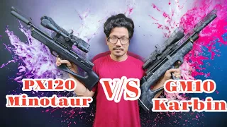 Px120 Minotaur v/s Gm10 Karbin||Px120 Minotaur v/s Gm10 Karbin Accuracy Test at 30 Mtrs