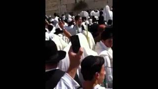 "Birkat Kohanim" priestly blessing at the kotel