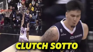Kai Sotto gets HYPED after hitting CLUTCH Basket vs No. 1 Team in B.league