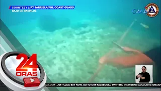 Floating barrier na inilatag ng China para 'di makapasok ang mga Pinoy, pinutol ng PCG | 24 Oras