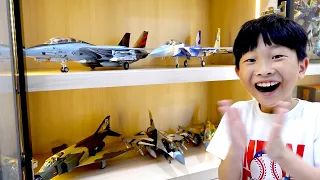예준이의 비행기 박물관 여행놀이 전투기 장난감 조립놀이