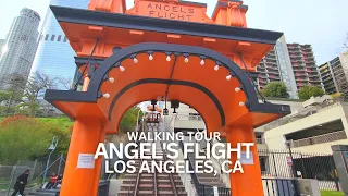 Exploring Angel's Flight in Downtown Los Angeles, California USA Walking Tour #angelsflight #la