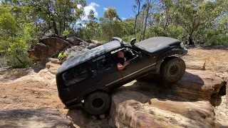 Toyota Landcruiser 80 series 4x4 hardest climb 80 series hill