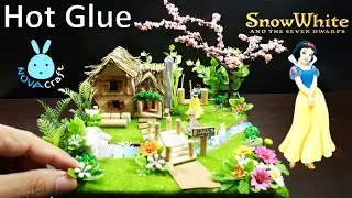 Hot Glue Waterfall Tutorial SnowWhite Garden  | Awesome Hot Glue DIY Life Hacks for Crafting Art#006