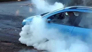O.K Smokey Burn Out Peugeot 206-SW Turbo 1.4'ltr Diesel Smoking Its Tires