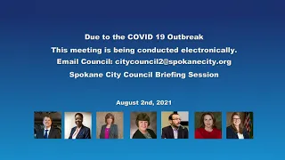 August 2nd, 2021 City Council Briefing Session