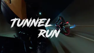 Ducati Streetfighter 848/Termignoni Exhaust Tunnel Run (Flames)