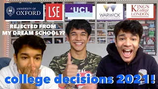 watch me cry... 😭  UK College Decision Reactions 2021!! (Oxford, UCL, King's, LSE & Warwick)