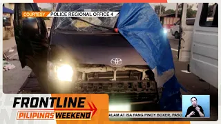 Apat, patay sa salpukan ng van at bus sa Quezon | Frontline Weekend