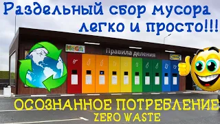 Раздельный сбор мусора легко и просто, осознанное потребление, zero waste, Питер