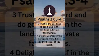 ✝️🙏Daily Bible Verses--- Psalm 37:3-4 #shorts #jesus #godlovesyou #faith #hope