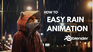 Simple Rain Animation | Blender Tutorial