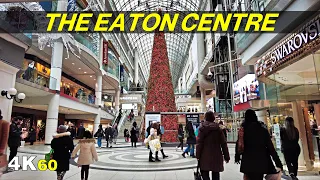 Downtown Toronto's Eaton Centre Before Christmas Walk (Dec 2021)