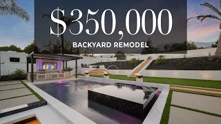 Touring a $350,000 Luxury Pool & Backyard Remodel