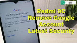 Xiaomi Redmi 9C NFC MIUI 12 Remove Google Account, Bypass FRP, Without PC.