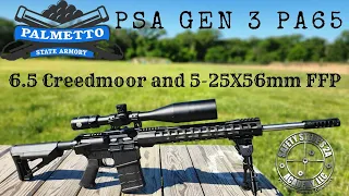 Palmetto State Armory Gen 3 PA65 // 20 inch 6.5 Creedmoor // PSA Custom 5-25x56mm Scope