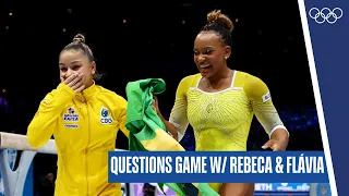 9 Questions Game w/ Rebeca Andrade & Flávia Saraiva before Pan American Games