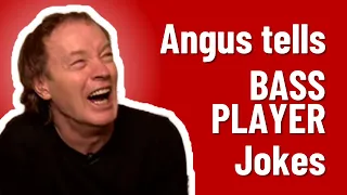 Angus Young Tells His Favorite Bassist Jokes! 🤣 #AngusYoung #ACDC #AC/DC