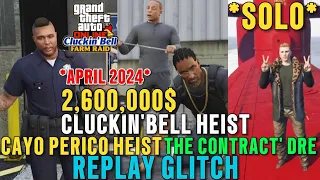 *SOLO* Cayo Perico, The Contract'Dre, Cluckin'Bell Heist, Replay Glitch GTA Online Update #gtaonline